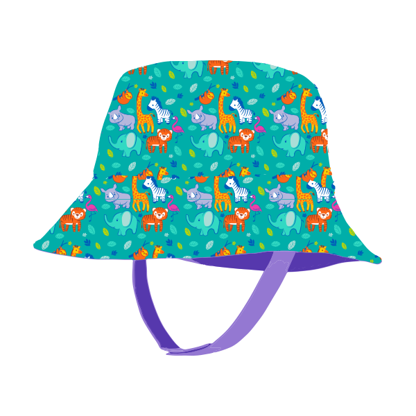 STACKING ZOO REPEATED BUCKET HAT - TODDLER (PURPLE)