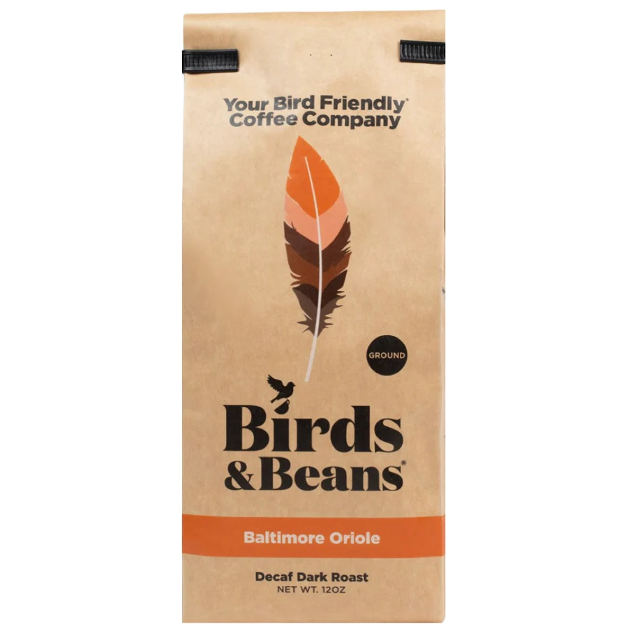 BIRDS & BEANS ORIOLE COFFEE (DECAF DARK ROAST)