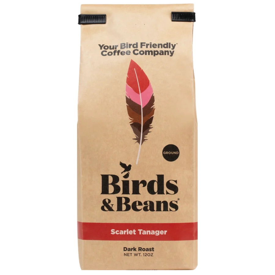 BIRDS & BEANS SCARLET TANAGER COFFEE  (DARK ROAST)
