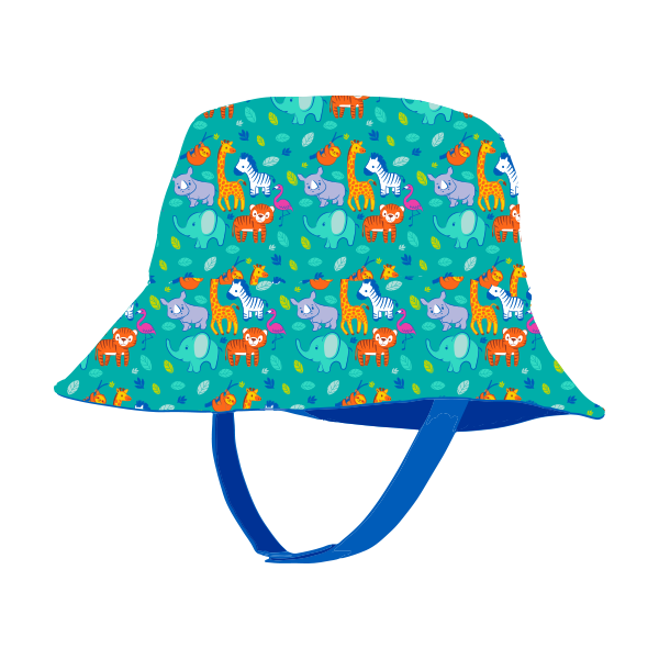 STACKING ZOO REPEATED BUCKET HAT - TODDLER (BLUE)
