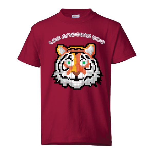 YOUTH TIGER PIXEL TEE